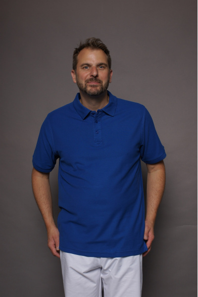 Poloshirt carestin, tailliert geschnitten, Farbe: royal,...