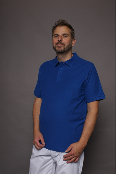 Poloshirt carestin, tailliert geschnitten, Farbe: royal, Größe: S