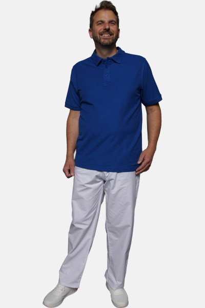 Poloshirt carestin, gerade geschnitten, Farbe: royal, Größe: M