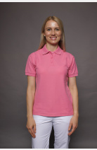 Poloshirt carestin, tailliert geschnitten, Farbe: pink, Größe: XS