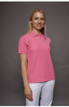 Poloshirt carestin, tailliert geschnitten, Farbe: pink, Größe: XS