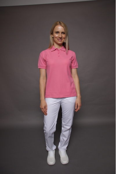 Poloshirt carestin, tailliert geschnitten, Farbe: pink, Größe: S