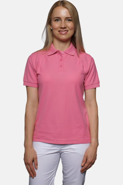 Poloshirt carestin, tailliert geschnitten, Farbe: pink, Größe: L