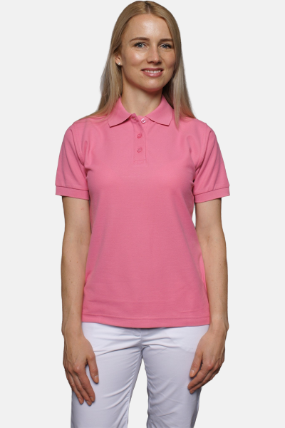 Poloshirt carestin, tailliert geschnitten, Farbe: pink, Größe: L