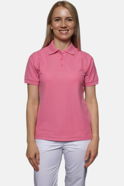Poloshirt carestin, tailliert geschnitten, Farbe: pink, Größe: L