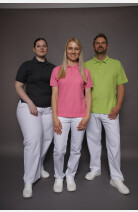 Poloshirt carestin, gerade geschnitten, Farbe: pink, Größe: XXL