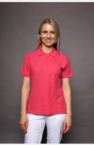 Poloshirt carestin, tailliert geschnitten, Farbe: fuchsia, Größe: XS