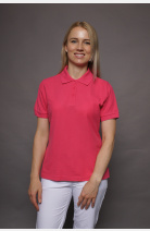 Poloshirt carestin, tailliert geschnitten, Farbe: fuchsia, Größe: XS