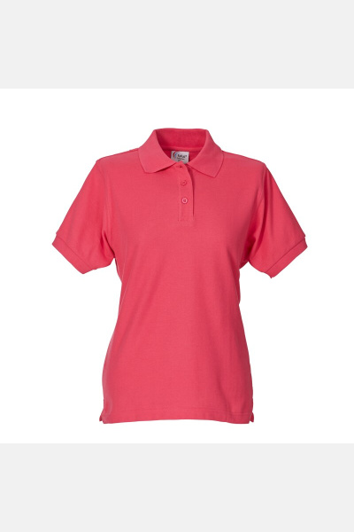 Poloshirt carestin, tailliert geschnitten, Farbe: fuchsia, Größe: S
