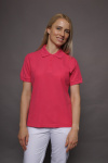 Poloshirt carestin, tailliert geschnitten, Farbe: fuchsia, Größe: S
