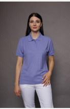 Poloshirt carestin, tailliert geschnitten, Farbe: lila, Größe: XS