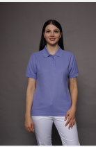 Poloshirt carestin, tailliert geschnitten, Farbe: lila, Größe: XS