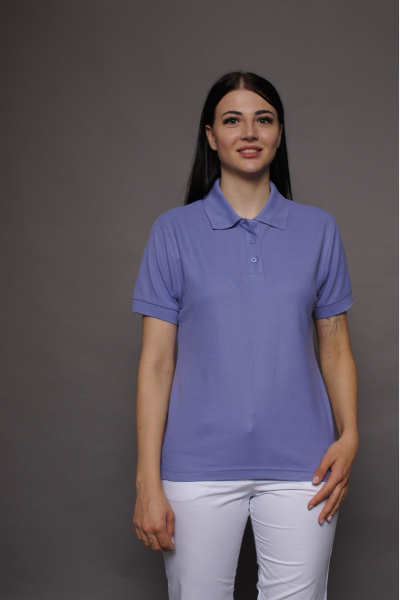 Poloshirt carestin, tailliert geschnitten, Farbe: lila, Größe: S