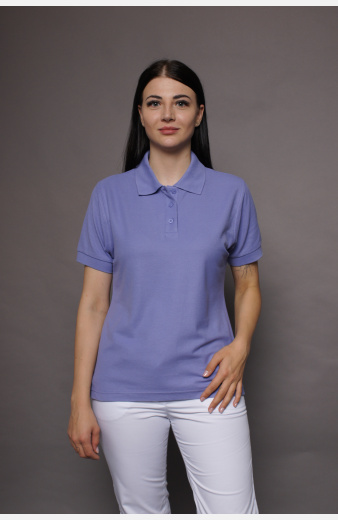 Poloshirt carestin, tailliert geschnitten, Farbe: lila,...