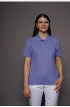 Poloshirt carestin, tailliert geschnitten, Farbe: lila, Größe: M