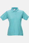 Poloshirt carestin, tailliert geschnitten, Farbe: türkis, Größe: XS