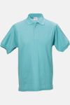 Poloshirt carestin, gerade geschnitten, Farbe: türkis, Größe: XL