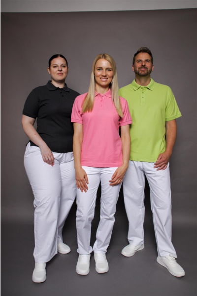 Poloshirt carestin, gerade geschnitten, Farbe: apfelgrün, Größe: XL