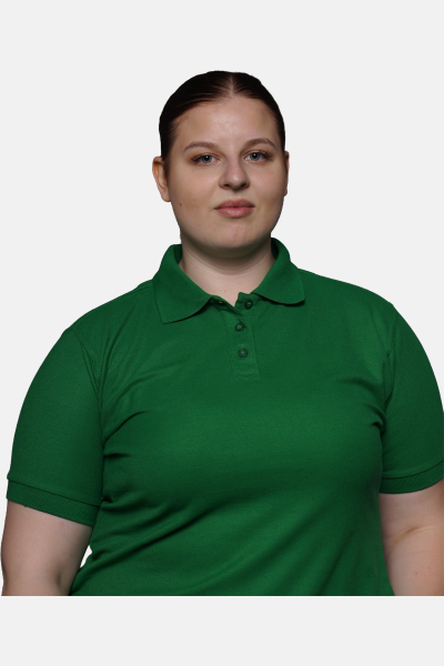 Poloshirt carestin, tailliert geschnitten, Farbe: grün, Größe: 5XL