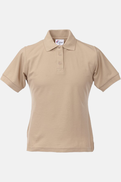 Poloshirt carestin, tailliert geschnitten, Farbe: beige, Größe: XS