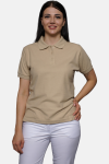 Poloshirt carestin, tailliert geschnitten, Farbe: beige, Größe: XS