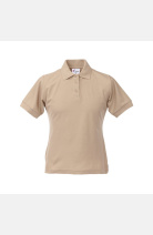 Poloshirt carestin, tailliert geschnitten, Farbe: beige, Größe: XS