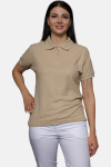 Poloshirt carestin, tailliert geschnitten, Farbe: beige, Größe: XS
