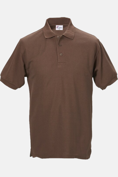 Poloshirt carestin, gerade geschnitten, Farbe: braun,...