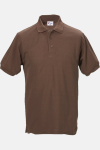 Poloshirt carestin, gerade geschnitten, Farbe: braun, Größe: S
