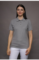 Poloshirt carestin, gerade geschnitten, Farbe: grau, Größe: XS