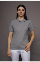 Poloshirt carestin, gerade geschnitten, Farbe: grau, Größe: XS