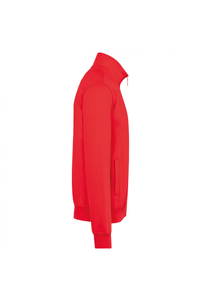 Sweatshirtjacke Michael, gerade geschnitten, Farbe: rot, Größe: 4XL