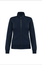 Sweatshirtjacke Michaela, tailliert geschnitten, Farbe: navy, Größe: XS