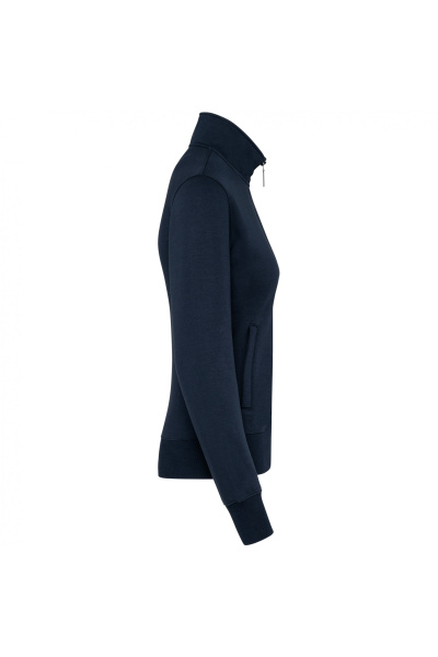 Sweatshirtjacke Michaela, tailliert geschnitten, Farbe: navy, Größe: L