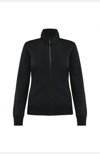 Sweatshirtjacke Michaela, tailliert geschnitten, Farbe: schwarz, Größe: XS