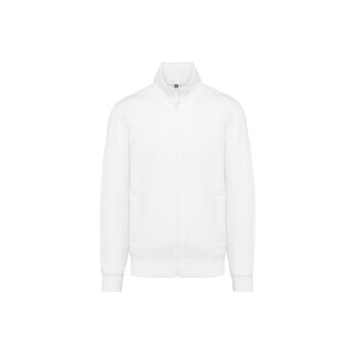 Sweatshirtjacke Michael, gerade geschnitten, Farbe: weiß, Größe: 4XL