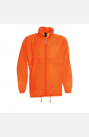 Regenjacke Frederik, gerade geschnitten, Farbe: orange, Größe: S