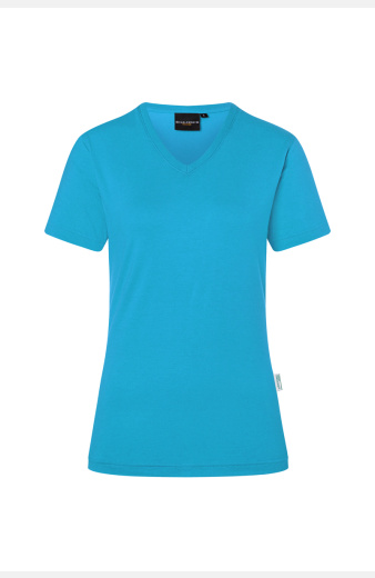 T-shirt Rynara, tailliert geschnitten, Farbe: türkis, Größe: XS