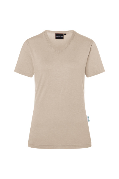 T-shirt Rynara, tailliert geschnitten, Farbe: sand,...