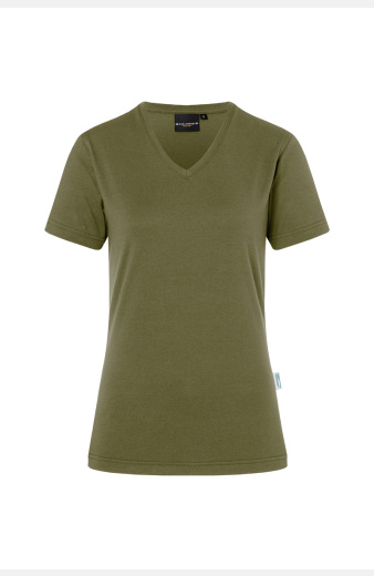 T-shirt Rynara, tailliert geschnitten, Farbe: moosgrün, Größe: XS