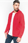 Kapuzensweatshirtjacke Andrea, gerade geschnitten, Farbe: rot, Größe: XS