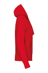 Kapuzensweatshirtjacke Andrea, tailliert geschnitten, Farbe: rot, Größe: XXL