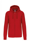 Kapuzensweatshirtjacke Andreas, gerade geschnitten, Farbe: rot, Größe: 3XL