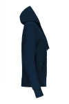 Kapuzensweatshirtjacke Andrea, tailliert geschnitten, Farbe: navy, Größe: L