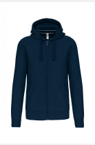 Kapuzensweatshirtjacke Andreas, gerade geschnitten, Farbe: navy, Größe: L