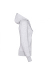 Kapuzensweatshirtjacke Andrea, tailliert geschnitten, Farbe: asche, Größe: M