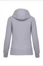 Kapuzensweatshirtjacke Andrea, tailliert geschnitten, Farbe: grau-meliert, Größe: XS