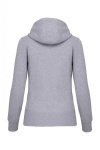 Kapuzensweatshirtjacke Andrea, tailliert geschnitten, Farbe: grau-meliert, Größe: XXL