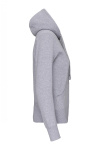 Kapuzensweatshirtjacke Andrea, tailliert geschnitten, Farbe: grau-meliert, Größe: XXL
