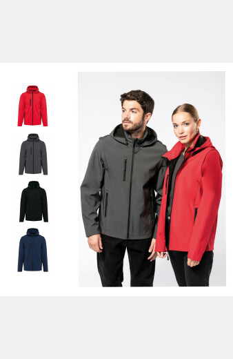 Unisex-Softshelljacke Felan, Farbe: rot, Größe: XS